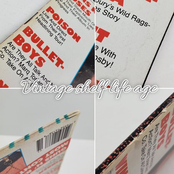 Circus Magazine Guns n' Roses Vintage May 1989 Slash Poster Old Stock Unread - Picture 8 of 12